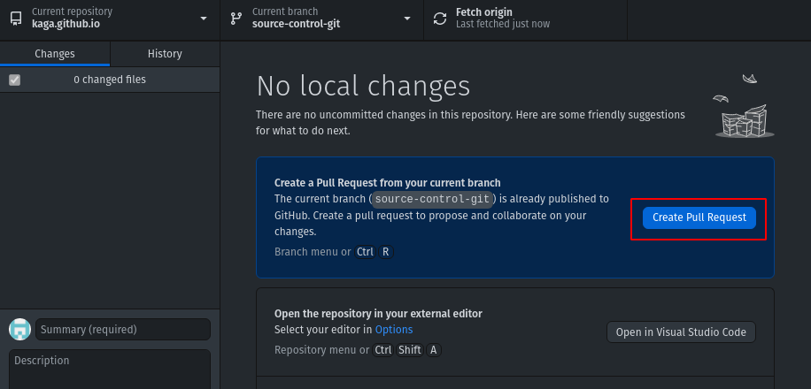Github Create PR
