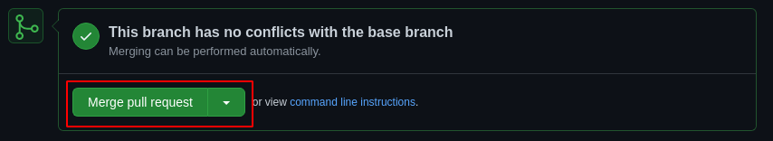 Github Merge PR